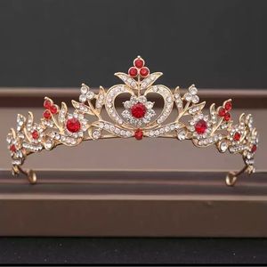 Gold plated rhinestone Tiara
